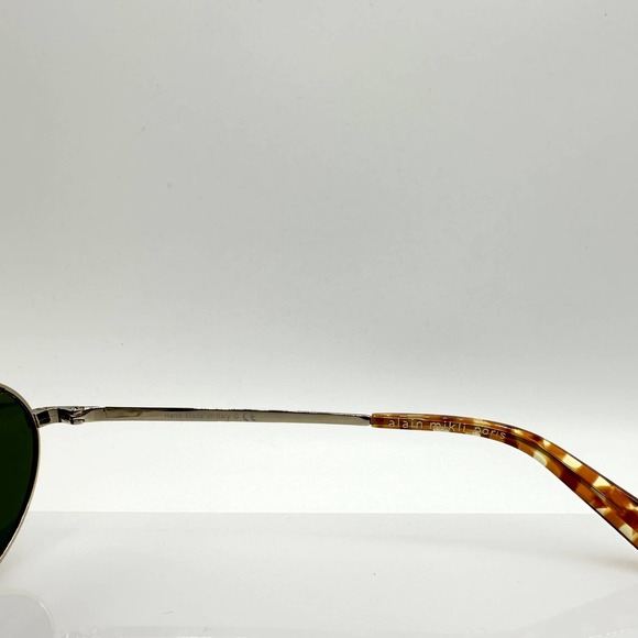 Rare Vtg Alain Mikli ELICOT A04016 003/71 Havana Olive Damier & Gold Sunglasses main image 4